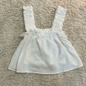 White flowy tank top